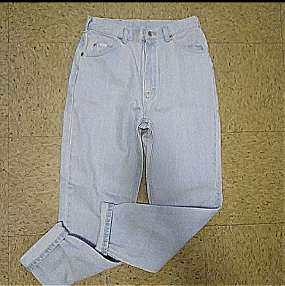 LEE Vintage 80's High Waist Tapered Leg Acid Wash Jeans, Size 28 - Picture 6 of 11